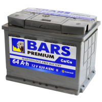 BARS 6СТ-64.0 VL Premium 64Ач 620А